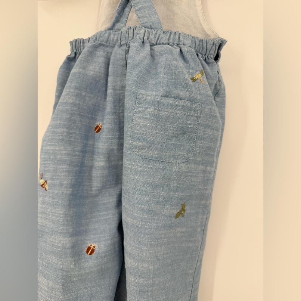 Janie and Jack Baby Button Bug Friends Cotton Coveralls - Picture 9 of 15